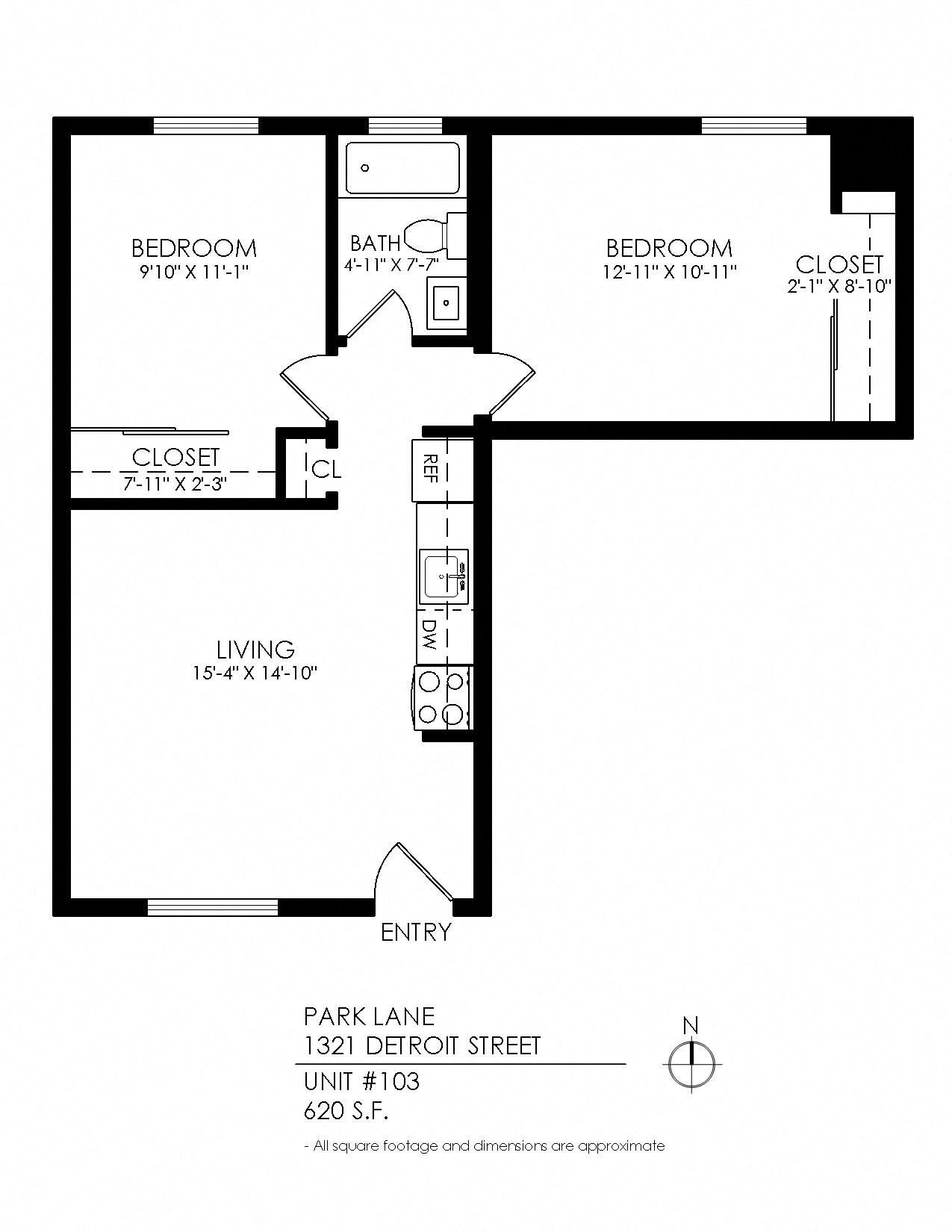 Two bedrooms
