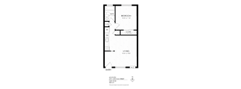 1 bedroom floorplan