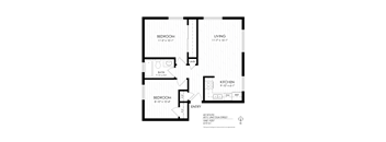 2 bedroom floorplan