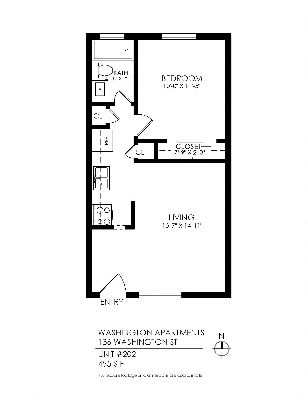 One Bedroom, One Bath