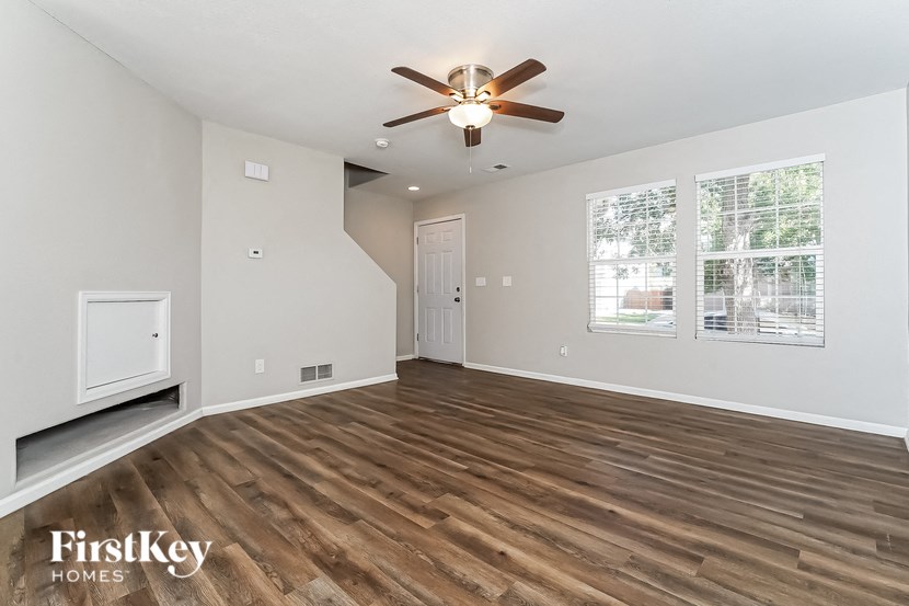 the living room is clean and ready for guests to use
