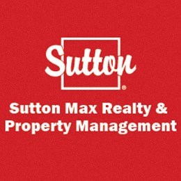 A red sign with the word Sutton on it.