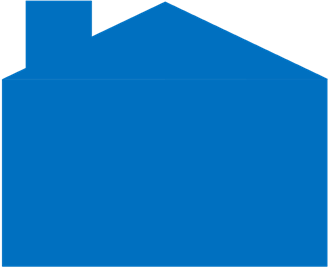 a blue square with a black and