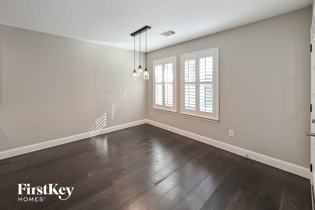 the living room is clean and ready for guests to use