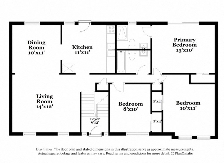 a floor plan of a house with bedrooms and a living room