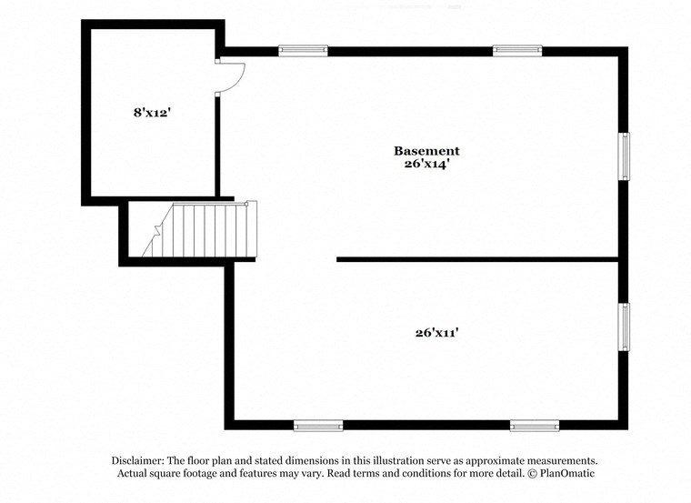 a schematic diagram of a floor plan of a house