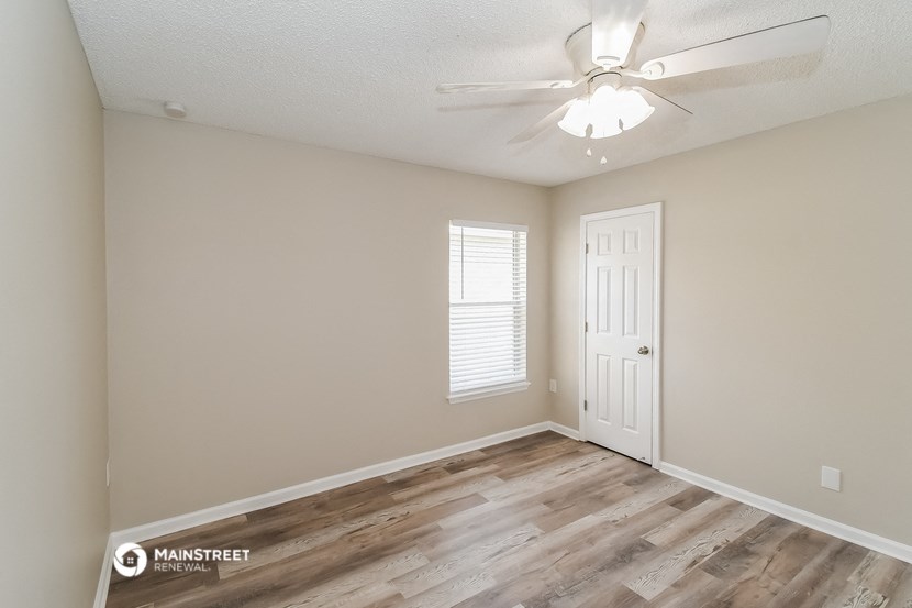 the spacious living room of our studio apartment at university estates in saint louis