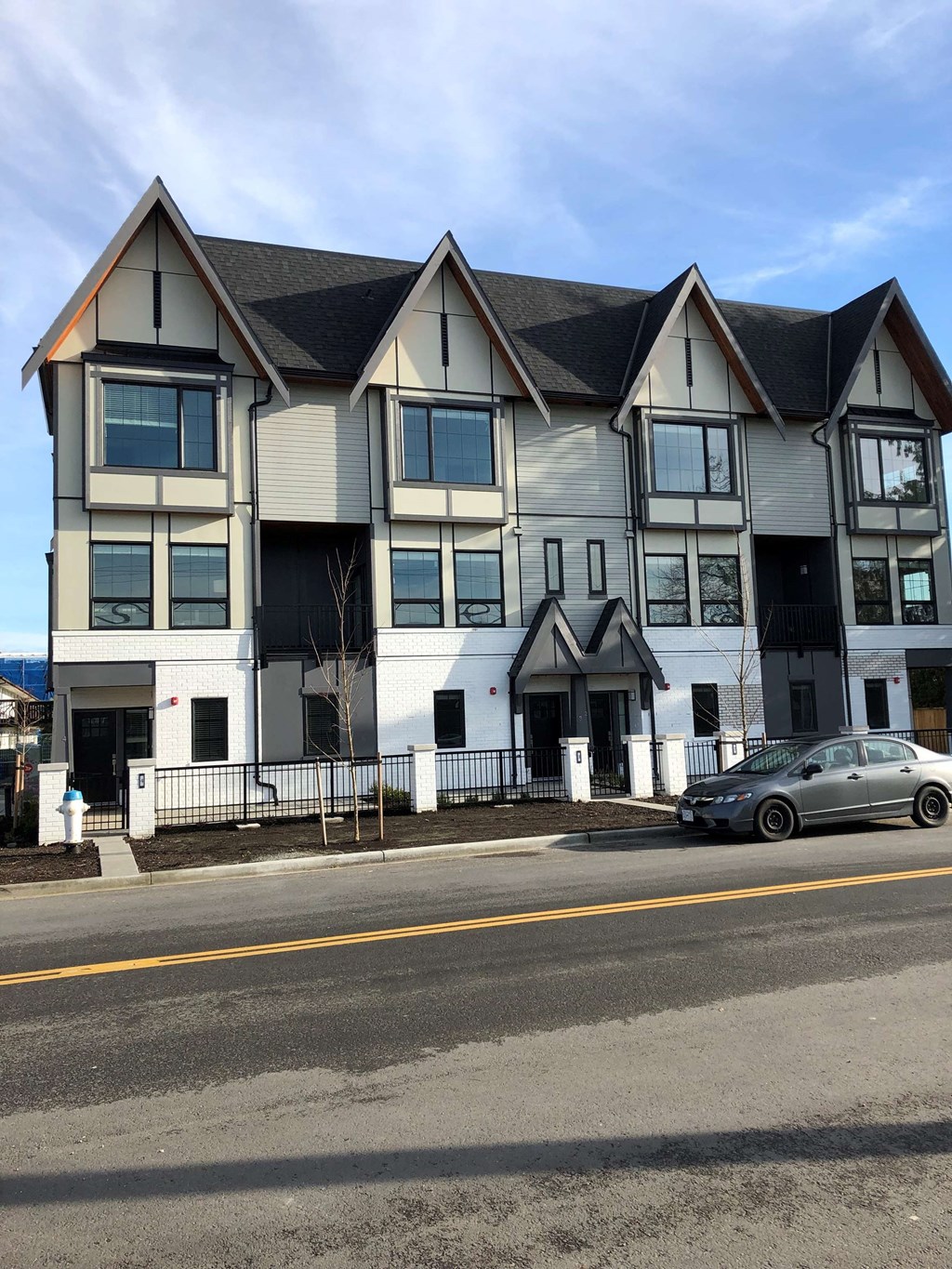 a building with a car parked in front of it
