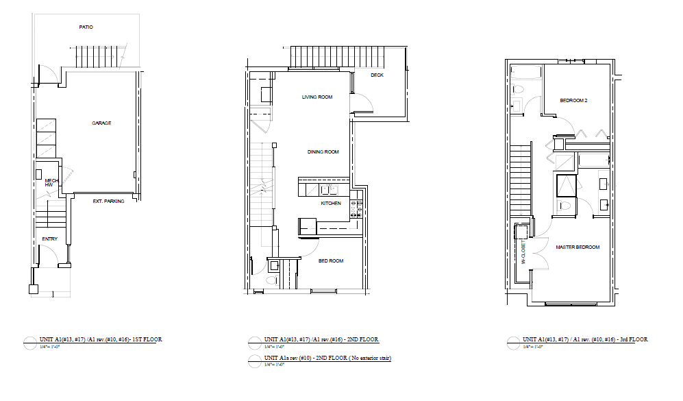 a floor plan of a house with different views of it