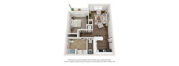 1 Bedroom, 1 Bathroom