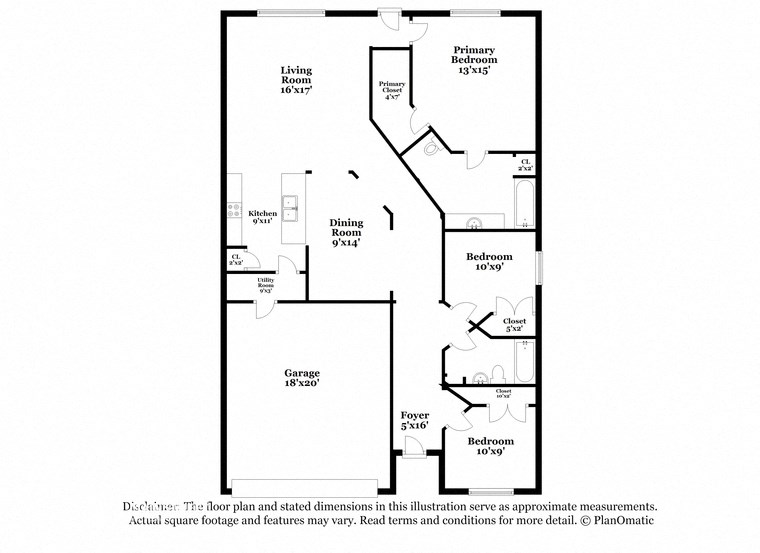 the schematic diagram of the upper and lower floor plans