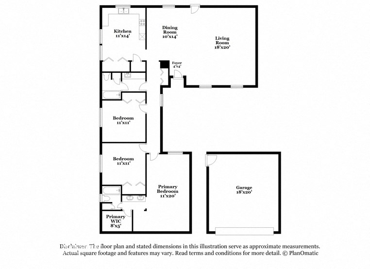 the schematic diagram of the floor plan of the house