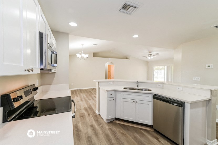 the kitchen is clean and ready for us to use