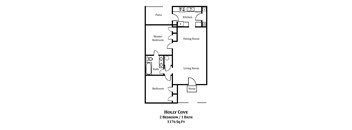 2 Bedrooms, 1 Bathroom
