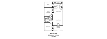 2 Bedroom 1.5 Bath