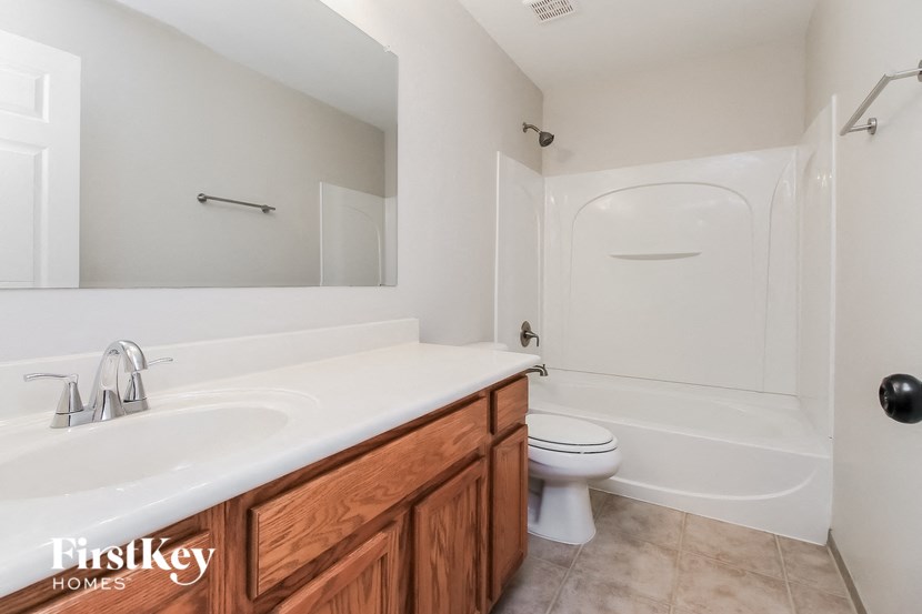 a bathroom with a sink and a toilet and a shower