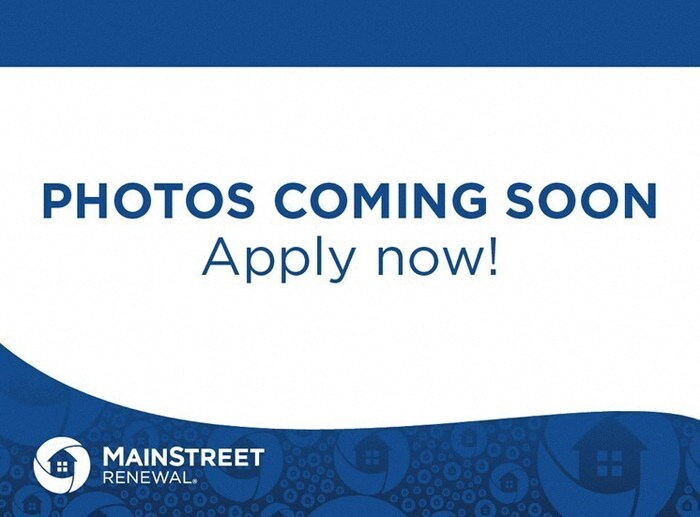 a blue and white banner with the words photos coming soon apply now