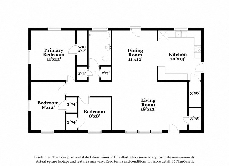 this floor plan is an approximation and may not include all the features
