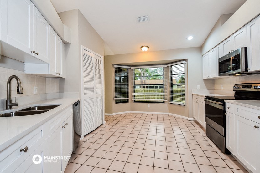 the kitchen is clean and ready for us to use