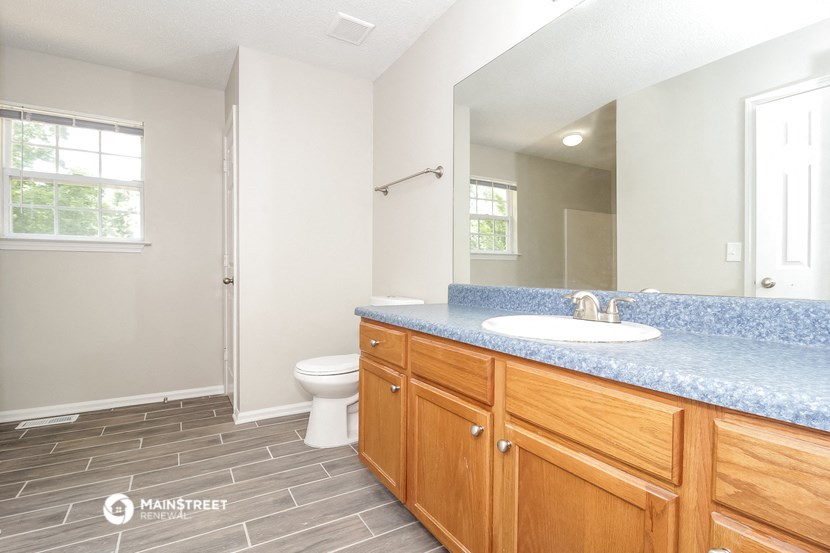 the bathroom is clean and ready for us to use