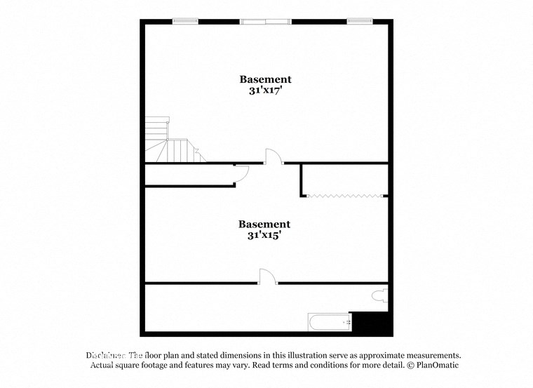 a schematic diagram of a floor plan of a house