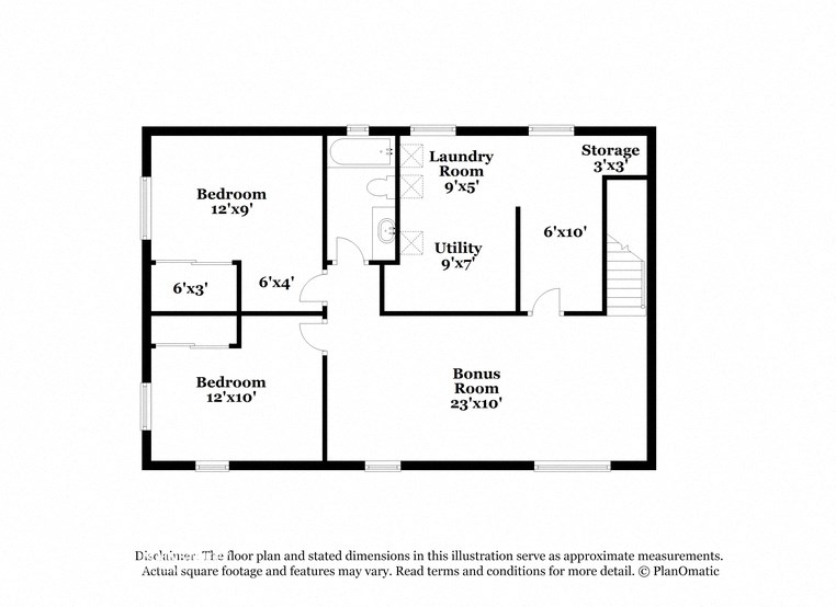 this plan is an approximation of the floor plan for a 1 bedroom apartment