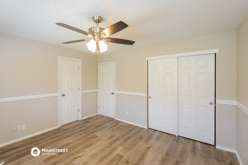 the spacious living room of our two bedroom apartment at university heights affordable housing