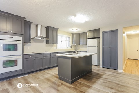 the kitchen is clean and ready for us to use