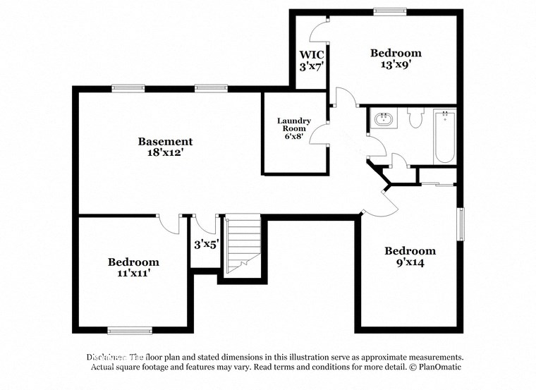 a floor plan of a house with a bedroom and a living room