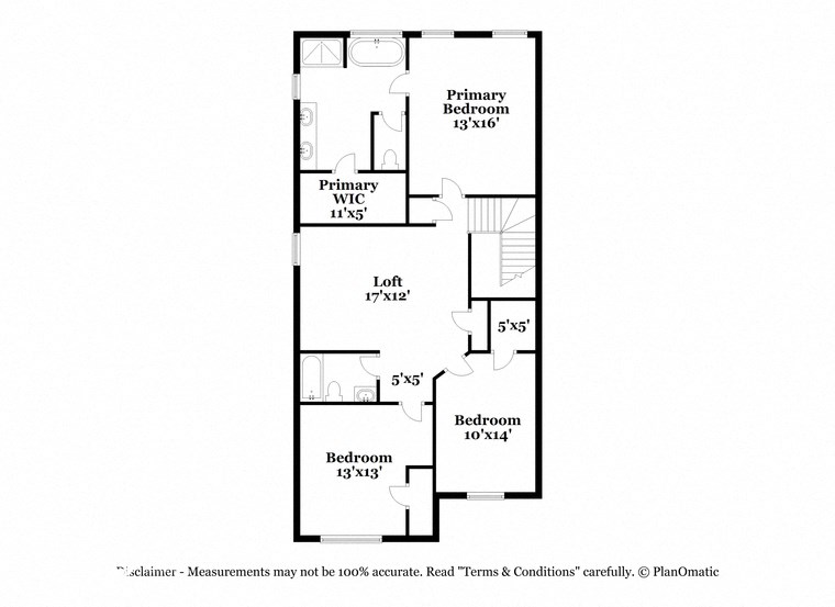 the floor plan for the apartment
