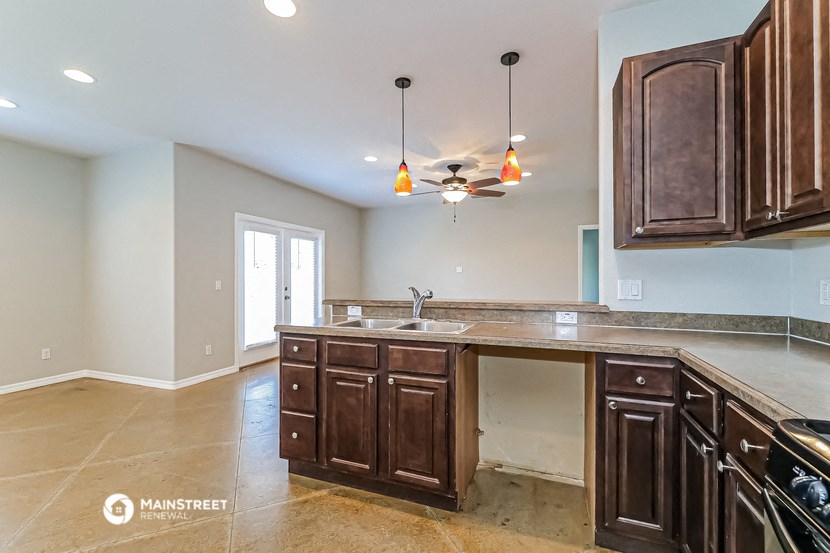 the kitchen is clean and ready for us to use