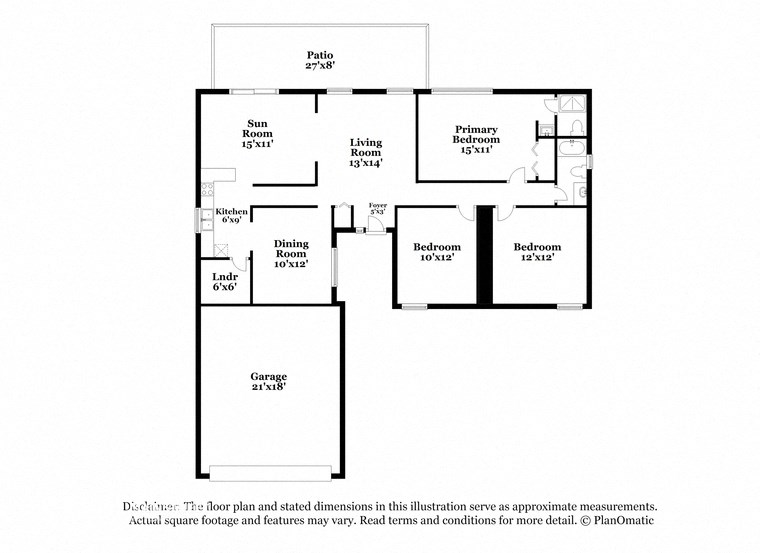 this floor plan is an approximation and may not include all the features