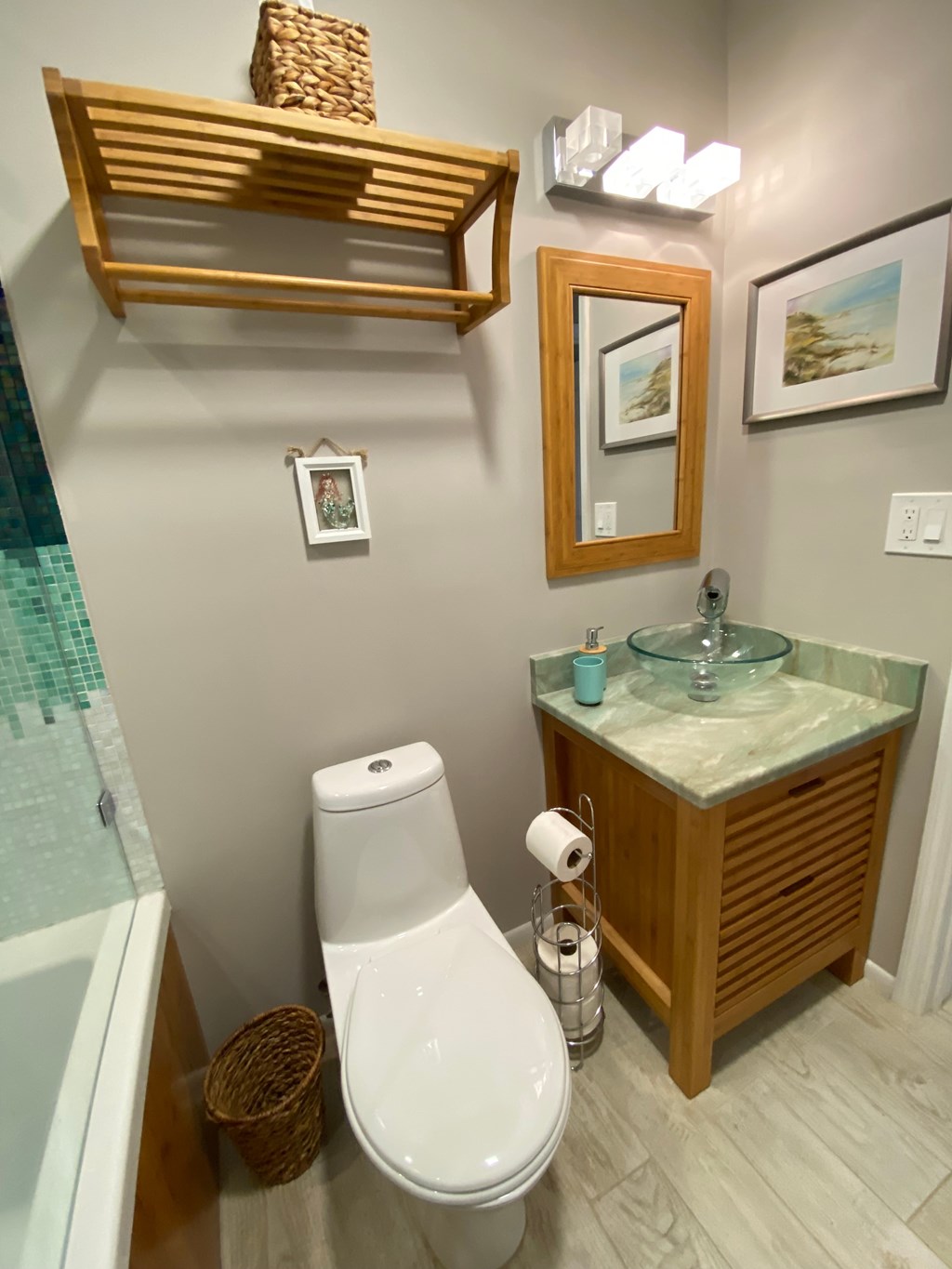 a small bathroom with a toilet and a sink