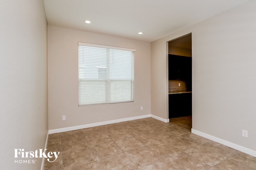 the living room is clean and ready for us to move in