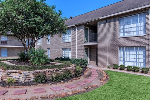 our apartments offer a walkway to the front of the building