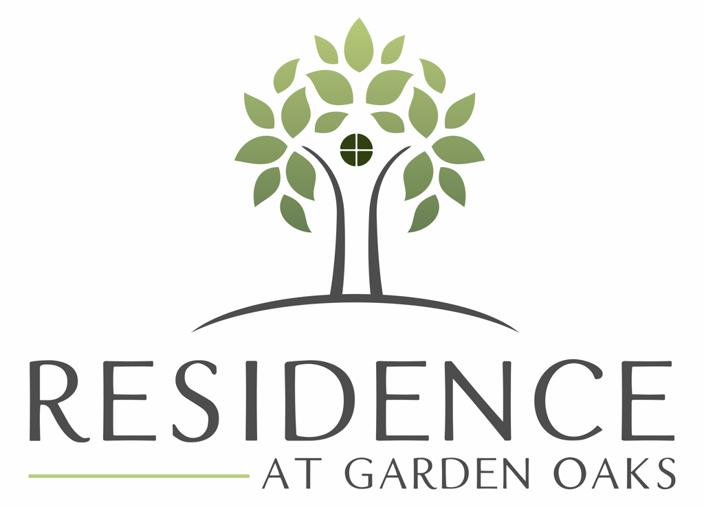 the logo for residence at garden oaks