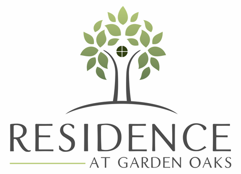 the logo for residence at garden oaks