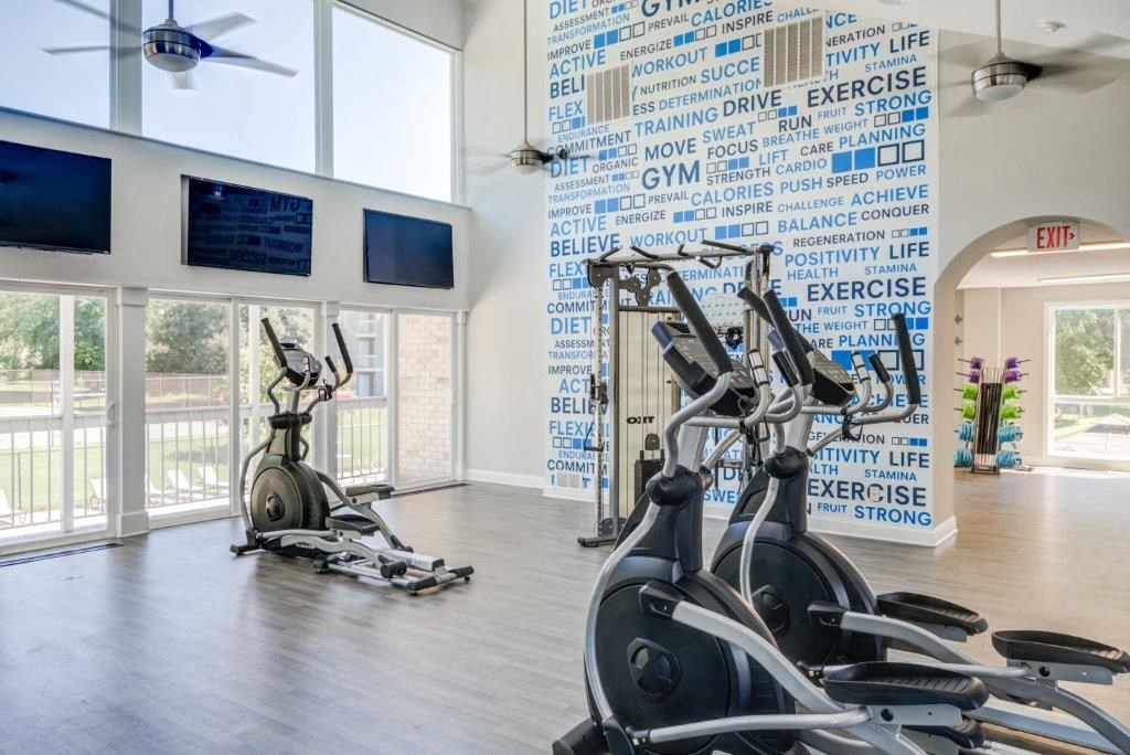 the gym at the apartments for rent