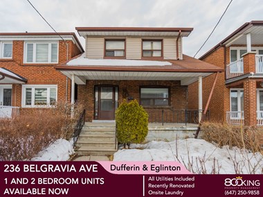 236 Belgravia Avenue 2 Beds Apartment for Rent Photo Gallery 1