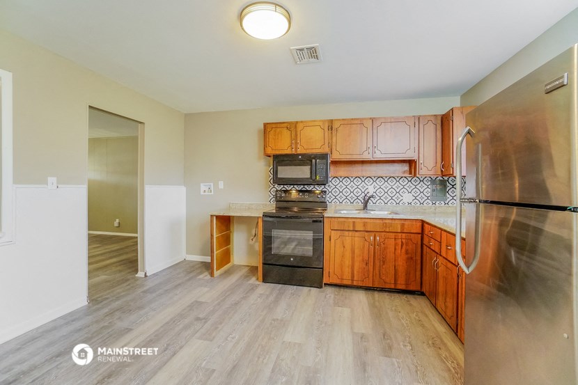 the kitchen is clean and ready for us to use