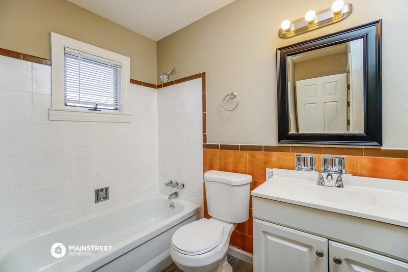 the bathroom is clean and ready to use