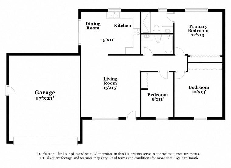 a floor plan of a house with a bedroom and a living room