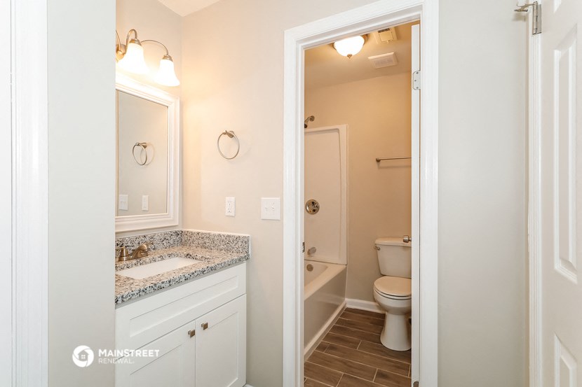 a bathroom with a toilet and a sink and a mirror