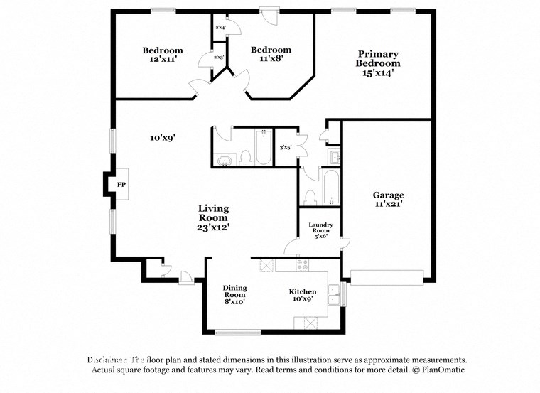 a floor plan of a house with a bedroom and a living room