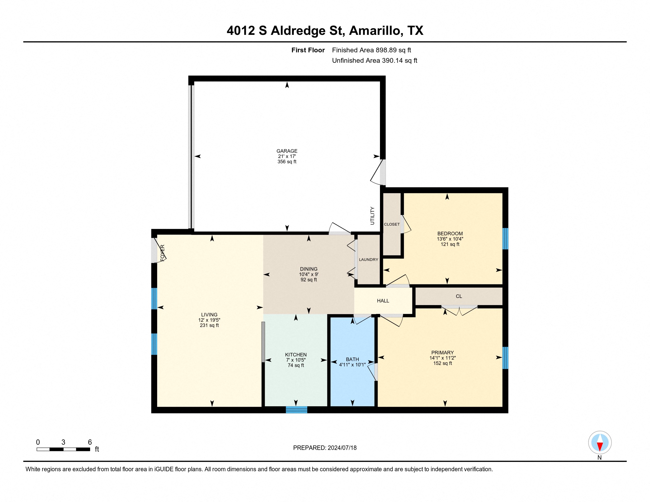 4012 S Aldredge St 2 Beds House for Rent - Photo gallery 2