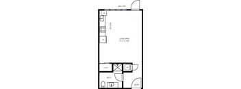 2D Illustration of Studio Layout