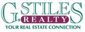 The image is a logo for G. Stiles Realty, a real estate company.