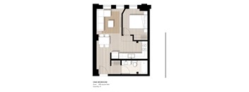 1 Bedroom, 1 Bathroom