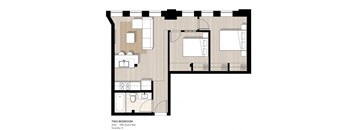 2 Bedrooms, 1 Bathroom
