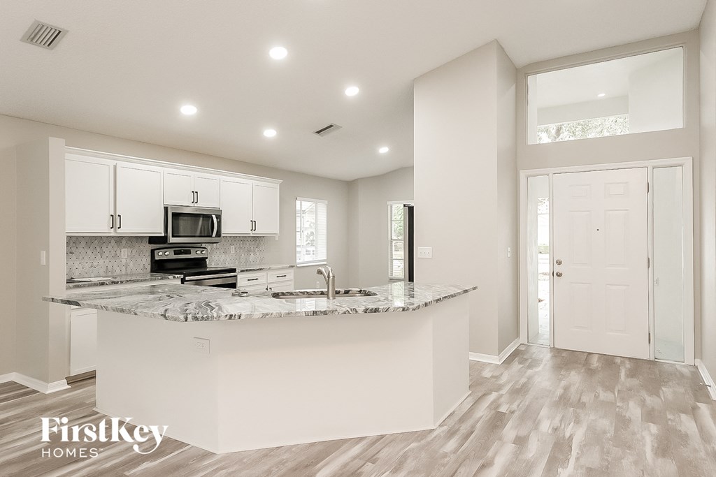 the kitchen is clean and ready for us to use